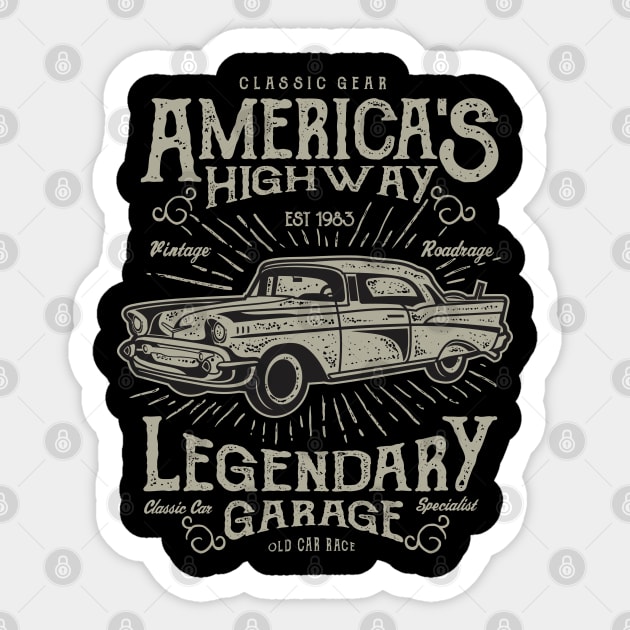 Americas Highway Sticker by tdK